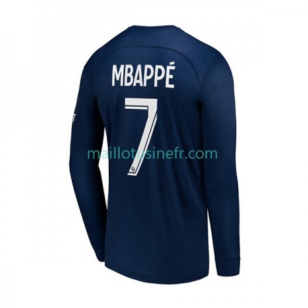 Maillot de Foot Paris Saint-Germain Mbappé 7 Domicile 2022-23 Manches Longues